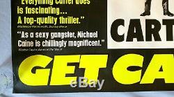 GET CARTER (1971) Original UK quad movie poster ROLLED UNFOLDED -v. Rare -CAINE