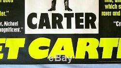 GET CARTER (1971) Original UK quad movie poster ROLLED UNFOLDED -v. Rare -CAINE