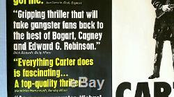 GET CARTER (1971) Original UK quad movie poster ROLLED UNFOLDED -v. Rare -CAINE