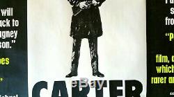 GET CARTER (1971) Original UK quad movie poster ROLLED UNFOLDED -v. Rare -CAINE