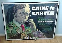 GET CARTER (1971) original UK quad movie poster Michael Caine Arnaldo Putzu