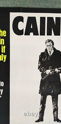 GET CARTER (1971)rare original UK reviews ROLLED quad movie poster Michael Caine