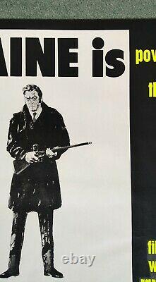 GET CARTER (1971)rare original UK reviews ROLLED quad movie poster Michael Caine