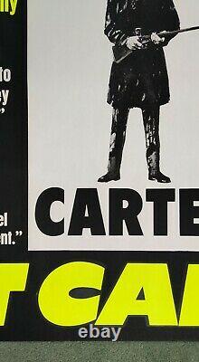 GET CARTER (1971)rare original UK reviews ROLLED quad movie poster Michael Caine