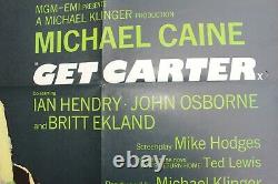GET CARTER - original UK quad - 1971, Michael Caine, beyond rare