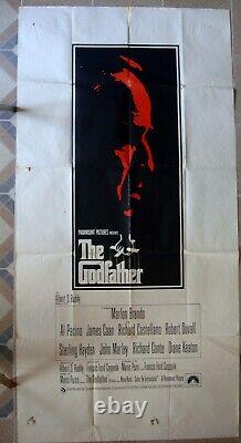 GODFATHER English Three Sheets 40x80 Movie poster 100x200 cm Brando Film 1972