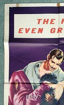 GONE WITH THE WIND (1939) vRARE 1954 1st Widescreen release UK quad movie poster