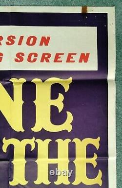 GONE WITH THE WIND (1939) vRARE 1954 1st Widescreen release UK quad movie poster