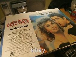 GREASE 1978 ORIGINAL UK QUAD POSTER 30 x 40. Stored folded, great condition