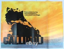 Gallipoli Original Uk Quad Movie Poster 1981
