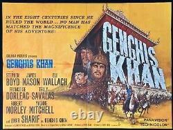 Genghis Khan Original Quad Movie Poster Stephen Boyd Omar Sharif 1965