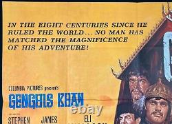 Genghis Khan Original Quad Movie Poster Stephen Boyd Omar Sharif 1965