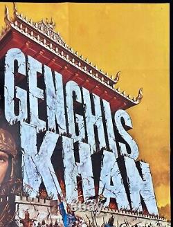 Genghis Khan Original Quad Movie Poster Stephen Boyd Omar Sharif 1965