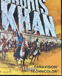 Genghis Khan Original Quad Movie Poster Stephen Boyd Omar Sharif 1965