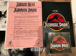 Genuine Original Jurassic Park Movie Poster Uk Quad 30 X 40 Bundle Press T-shirt