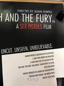 Genuine Sex Pistols The Filth & The Fury Punk Quad Movie Poster