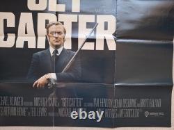 Get Carter UK Quad Rare Original Movie Cinema Film Poster BFI Release 2022