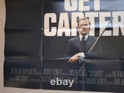 Get Carter UK Quad Rare Original Movie Cinema Film Poster BFI Release 2022