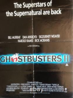 Ghostbusters & Ghostbusters II Movie Poster (s) Original Uk Quad Single Sided