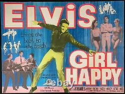 Girl Happy Original Quad Movie Cinema Poster Elvis Presley 1965