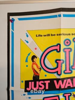 Girls Just Want To Have Fun UK Quad Movie Film Cinema Poster 1985