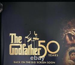 Godfather 50th Anniversary Original Quad Movie Poster Marlon Brando Al Pacino