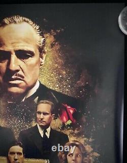 Godfather 50th Anniversary Original Quad Movie Poster Marlon Brando Al Pacino