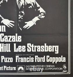 Godfather Part II ORIGINAL Quad Movie Film Poster Al Pacino Robert DeNiro 1974
