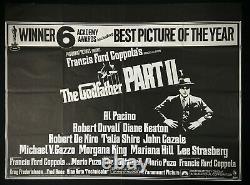 Godfather Part II Original Quad Movie Poster Coppola Pacino De Niro 1974