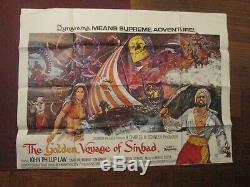 Golden Voyage Of Sinbad Original British Quad Movie Poster- Ray Harryhausen