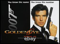 Goldeneye Pierce Brosnan James Bond 007 1996 Double-sided Advance British Quad