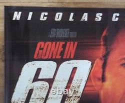 Gone In 60 Seconds 2000 Original Quad Movie Poster Double Sided