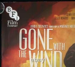 Gone With the Wind Original Quad Movie Poster Vivien Leigh Clark Gable BFI 2013