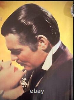 Gone With the Wind Original Quad Movie Poster Vivien Leigh Clark Gable BFI 2013