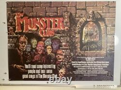 Graham Humphreys Signed Original Quad Poster The Monster Club
