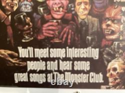 Graham Humphreys Signed Original Quad Poster The Monster Club