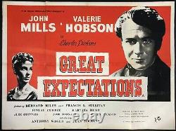 Great Expectations Original Quad Movie Cinema Poster David Lean John Mills RR