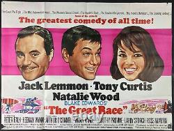 Great Race Original Quad Movie Cinema Poster Jack Lemmon Natalie Wood 1965
