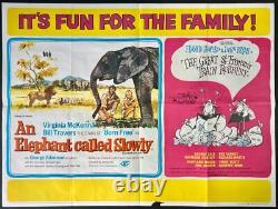 Great St Trinians Train Robbery / Elephant Slowly ORIGINAL Quad Movie Poster Great St Trinians Train Robbery / Elephant Slowly ORIGINAL Quad Movie Poster