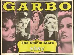 Greta Garbo'Star of Stars' Original Quad Movie Poster 1960s Retrospective MGM