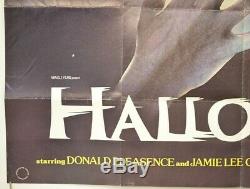 HALLOWEEN (1978) Original Quad Movie Poster John Carpenter, Jamie Lee Curtis