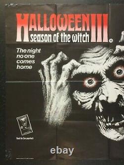 HALLOWEEN III Season Of The Witch 1982 Original Cinema UK Quad Movie POSTER RARE