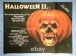 HALLOWEEN II (1981) original UK quad movie poster Michael Myers Slasher Horror