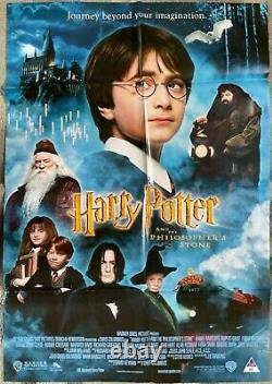 HARRY POTTER AND THE PHILOSOPHER'S STONE original movie poster. EXCELLENT CON