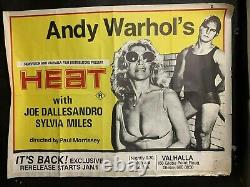 HEAT Australian Quad Movie Poster Andy Warhol New York pop art one sheet