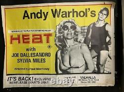 HEAT Australian Quad Movie Poster Andy Warhol New York pop art one sheet