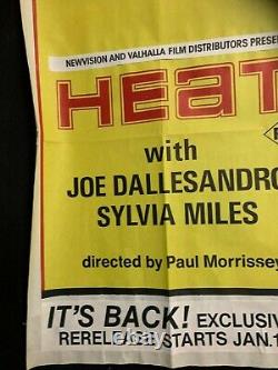 HEAT Australian Quad Movie Poster Andy Warhol New York pop art one sheet