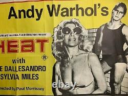 HEAT Australian Quad Movie Poster Andy Warhol New York pop art one sheet