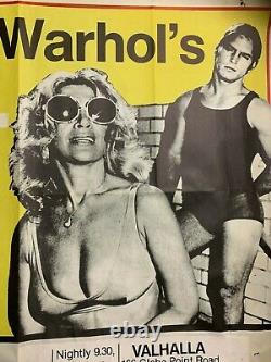 HEAT Australian Quad Movie Poster Andy Warhol New York pop art one sheet