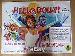 HELLO DOLLY (1969) original UK quad film/movie poster, Barbra Streisand